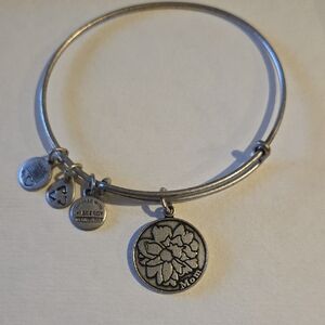 Alex and Ani Silver Charm Bangle Bracelet